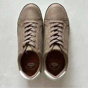 Dr Scholls Women's Seaside Taupe Knit Slip On Lace up Sneakers Shoes Siz…